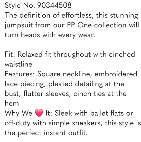 NWT RARE FP ONE Sydney Jumpsuit - Picture 7 of 16